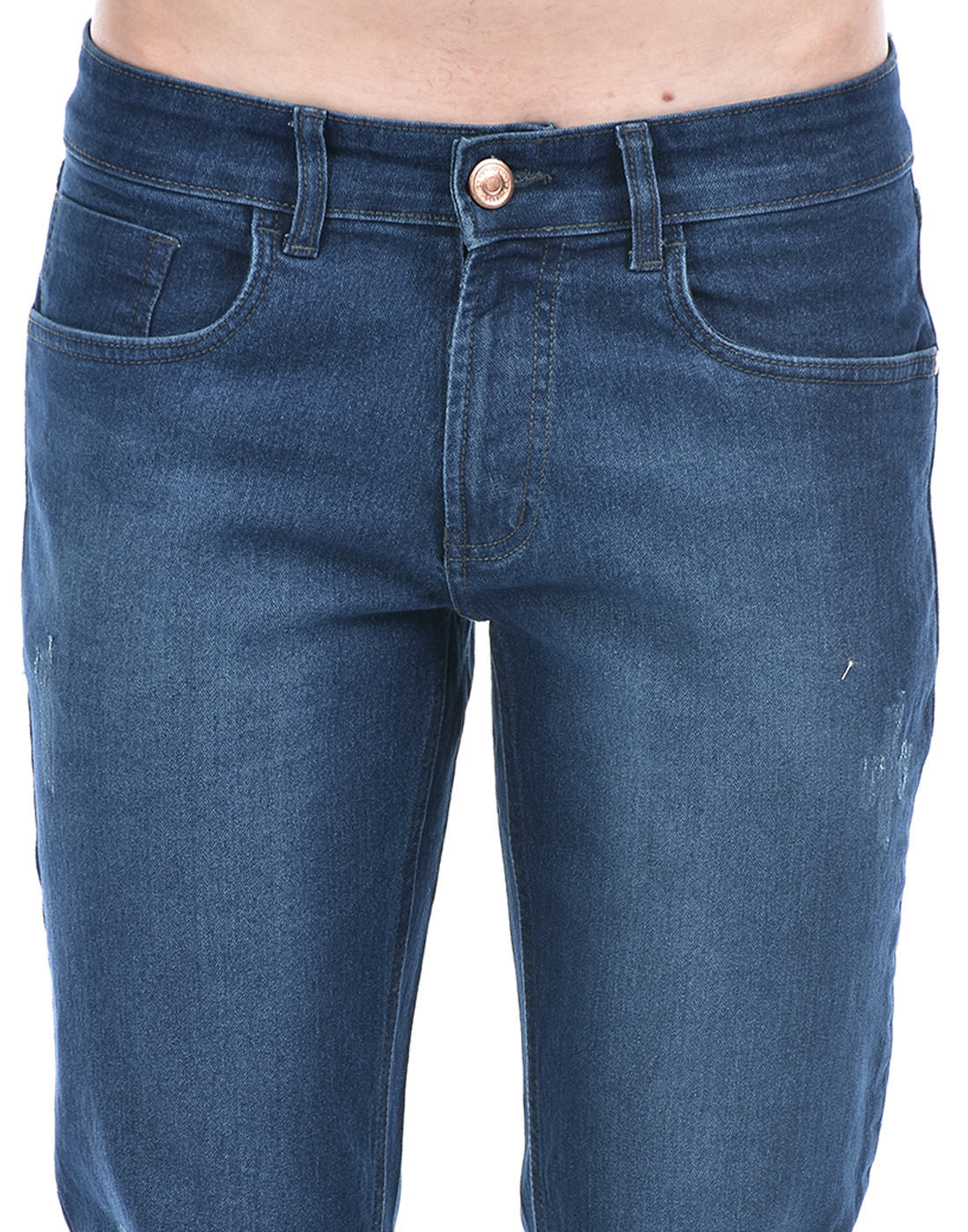 Numero Uno Men Solid Dark Blue Jeans